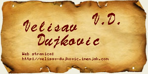 Velisav Dujković vizit kartica